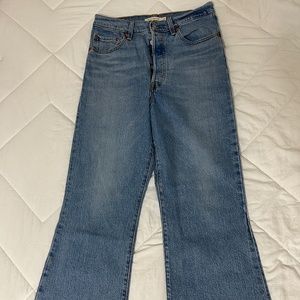 Levi Ribcage Crop Flare Jeans